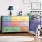 Sorbus 9 Drawers Dresser- Storage Unit with Steel Frame, Wood Top, Fabric Bins - for Bedroom, Closet, Office and more